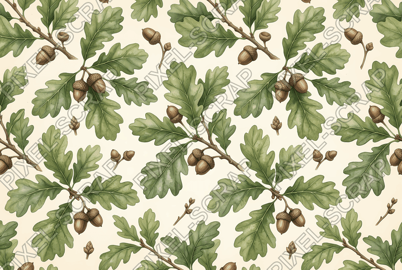 Oak & Acorn Pattern