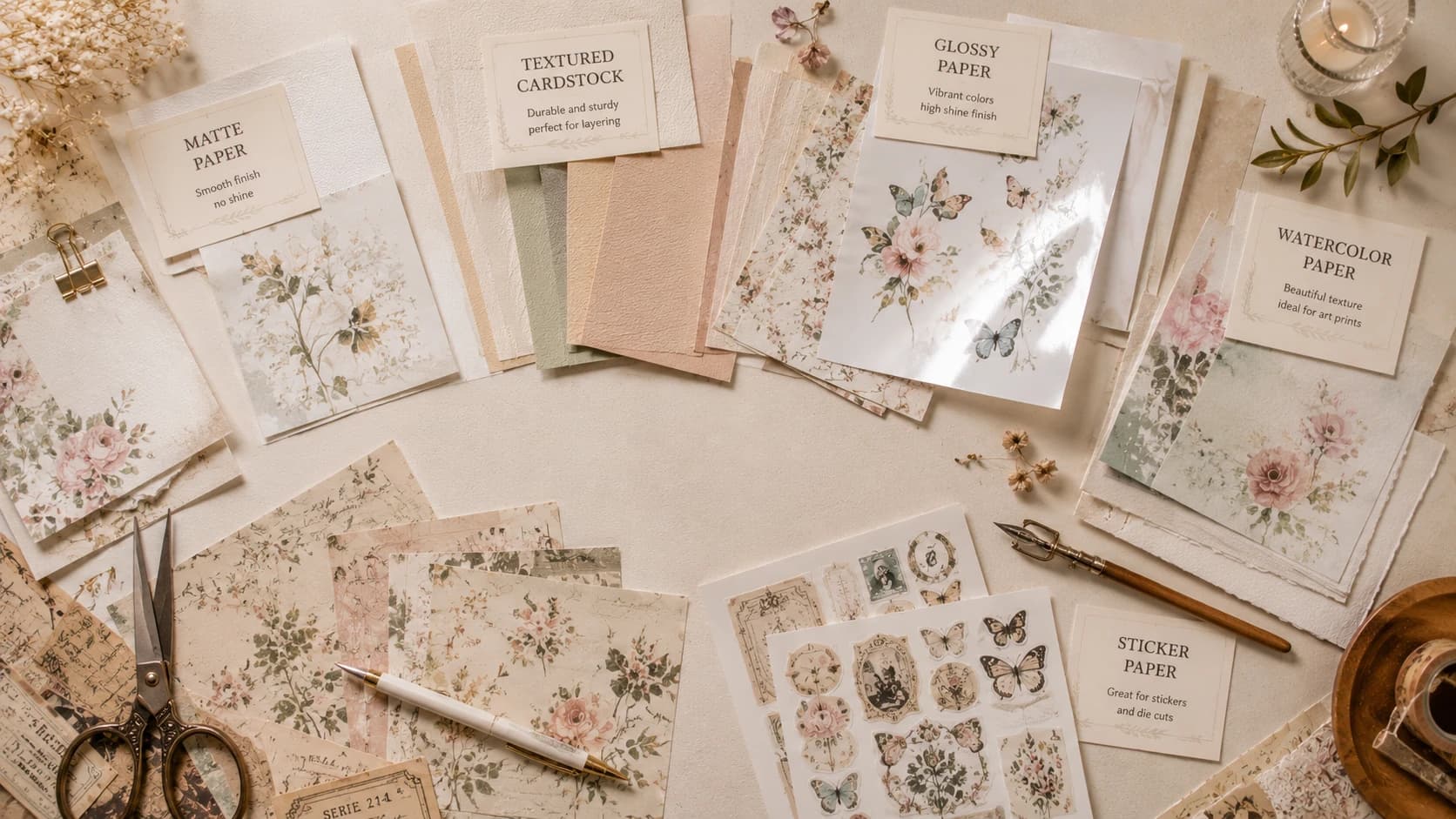 Best Paper for Printable Scrapbook Kits: Complete Guide for Clean Prints, Rich Colors, and Beautiful Junk Journal Pages