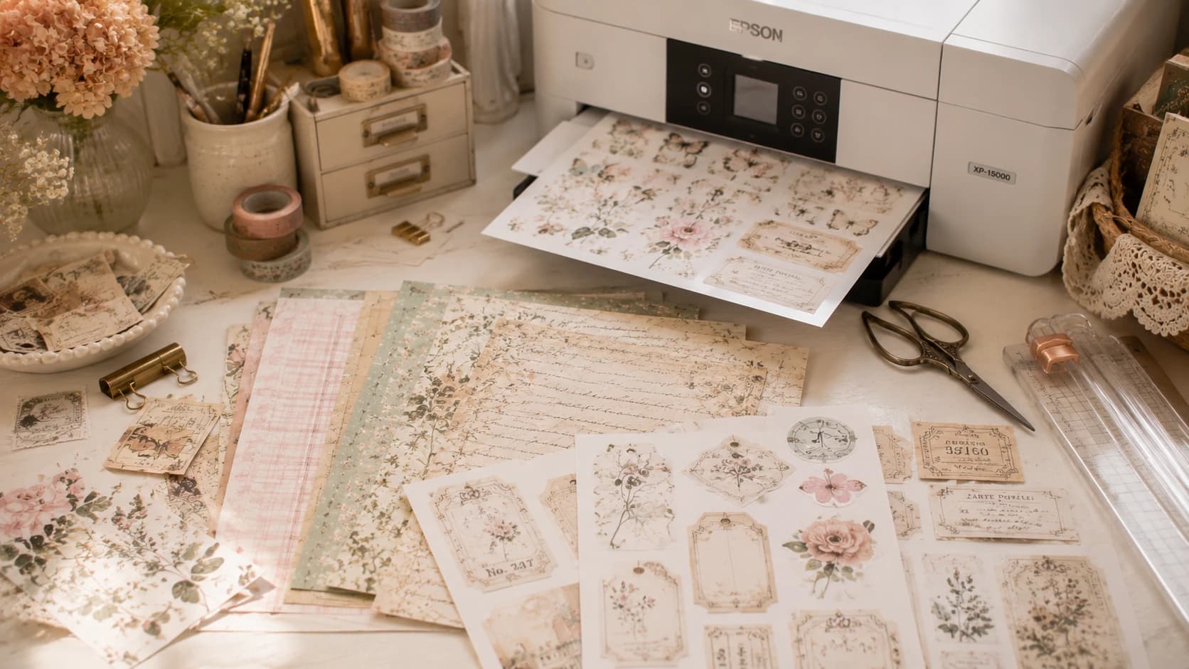 How to Print Digital Scrapbook Paper at Home: Complete Beginner Tutorial for Sharp Colors, Clean Cuts, and Beautiful Pages