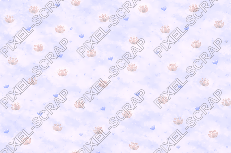 Paw Hearts Pattern